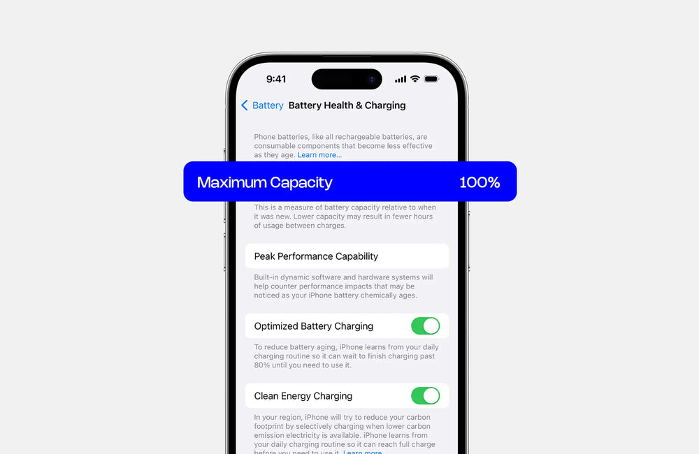 A fresh battery, every time.